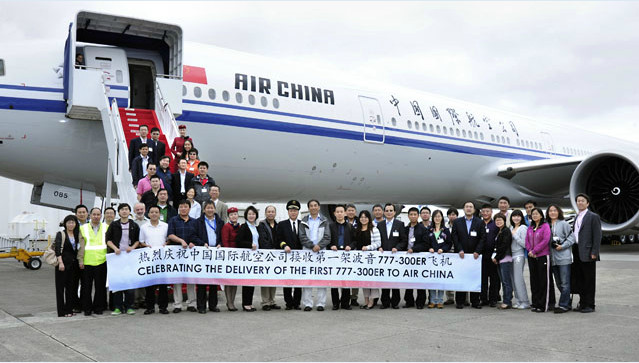 国航首架777-300ER，不断成为“中国第一”